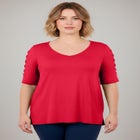 Lattice Sleeve Tunic image number null
