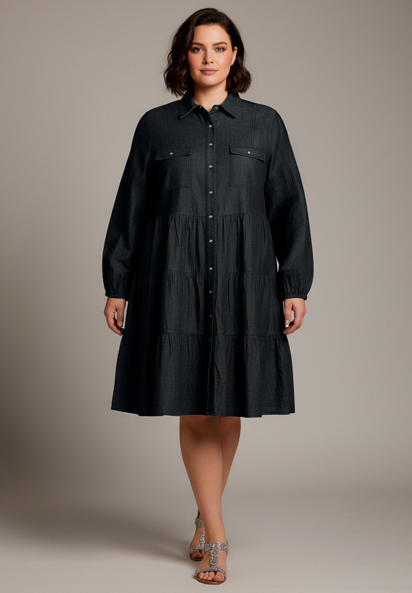 Chambray Shirt Dress image number 0