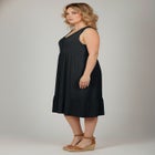 Button Detail Tank Dress image number null