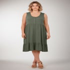 Button Detail Tank Dress image number null