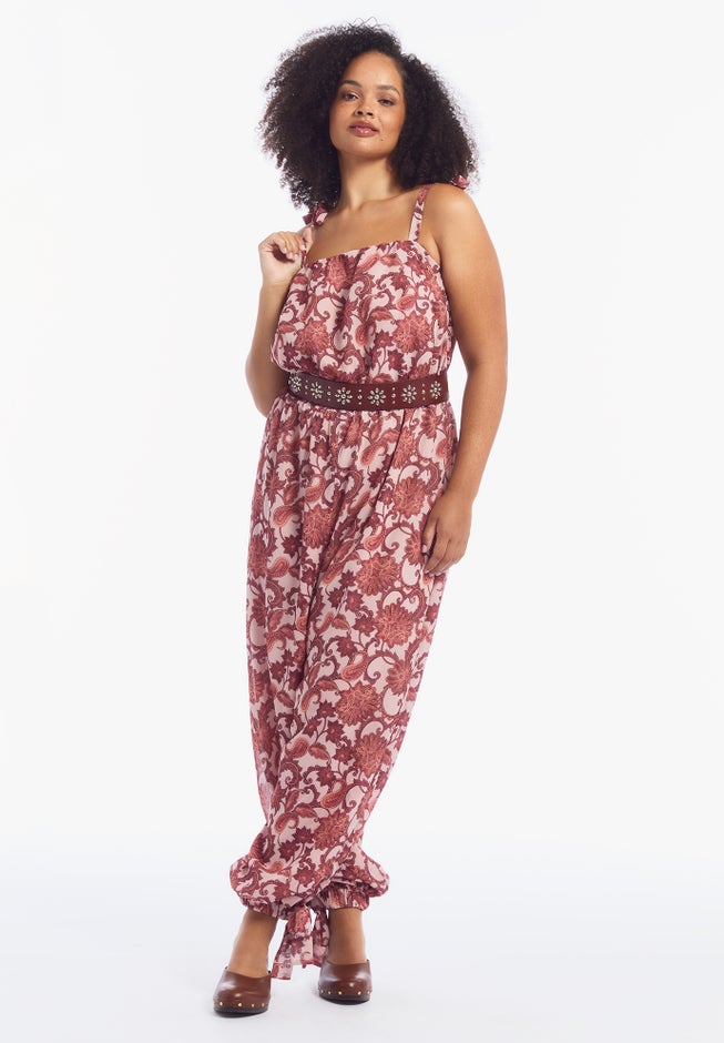 Crinkle Chiffon Jumpsuit image number 4