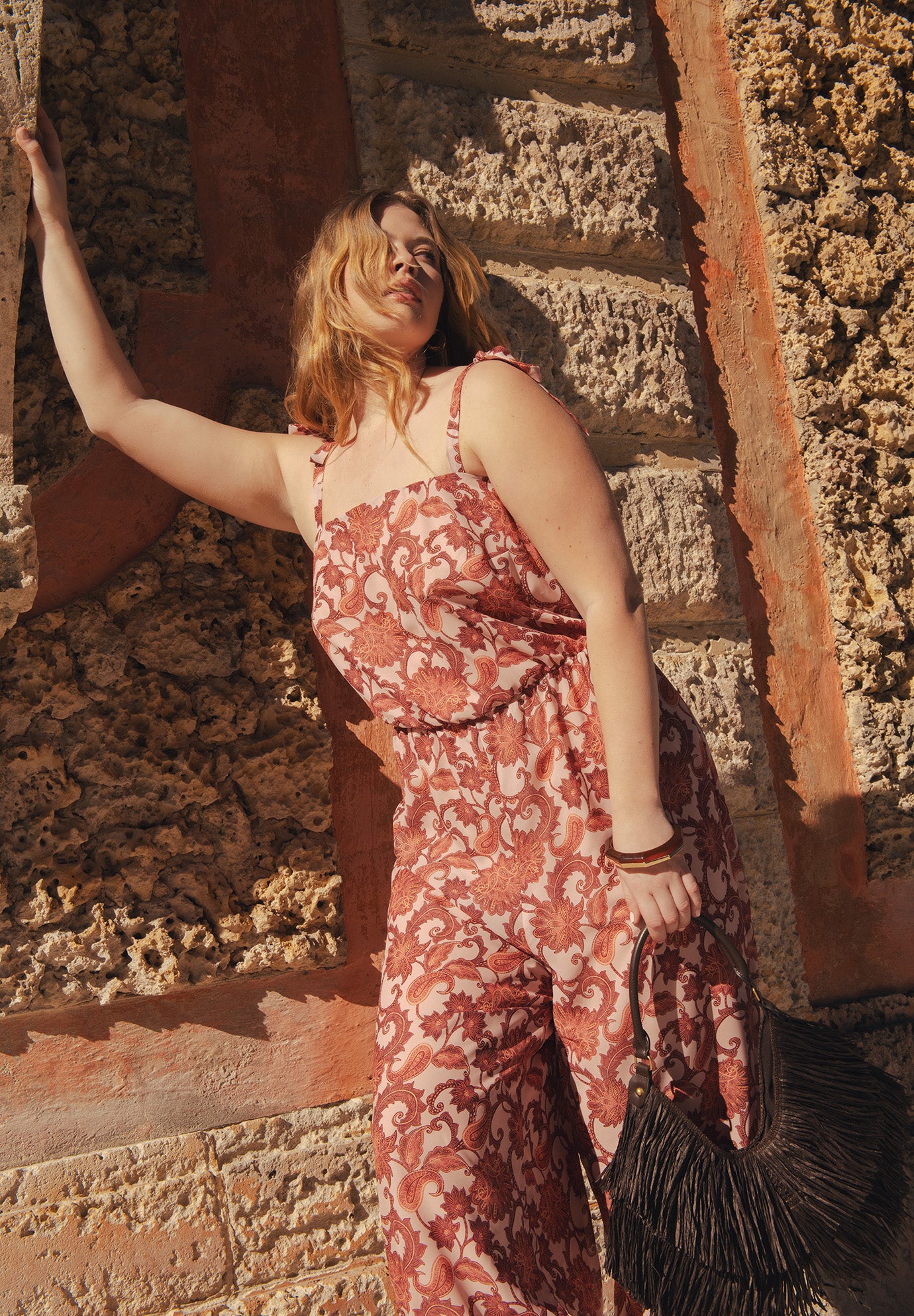 Crinkle Chiffon Jumpsuit image number 0