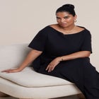 Asymmetrical Neck A-Line Dress image number null