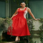 Flare Skirt Tank Dress image number null