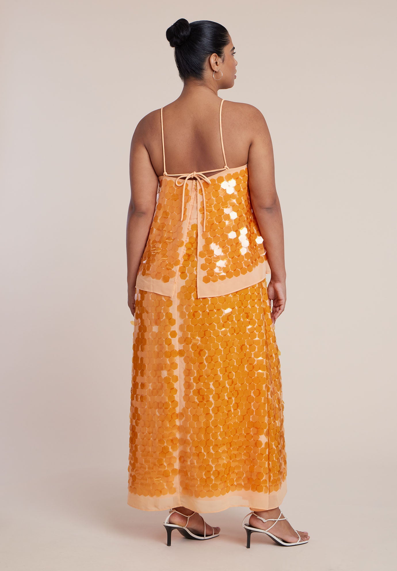 Layered Pailette Maxi Dress image number 5