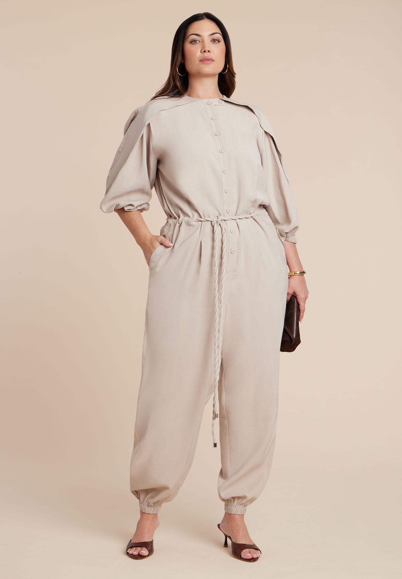 Jumpsuit W Cord Tie image number 0