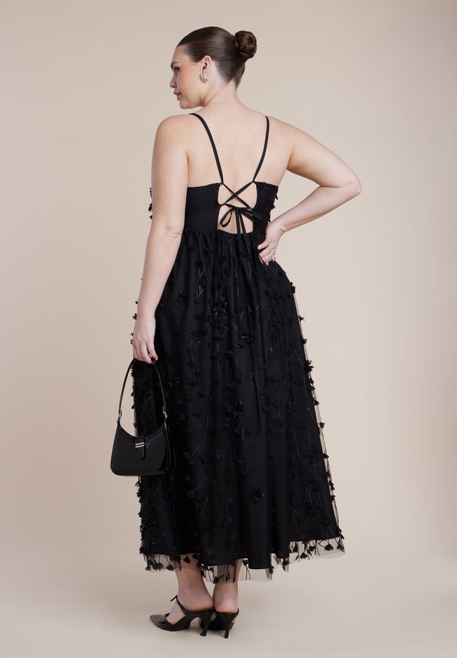 Floral Applique Dress image number 4