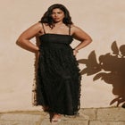 Floral Applique Dress image number null