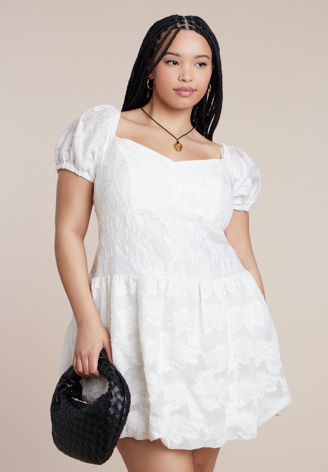 Textural Mini Bubble Dress image number 3