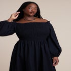 Long Sleeve Smocked Maxi Dress image number null