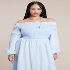 Long Sleeve Smocked Maxi Dress image number null