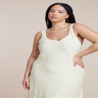 Contrast Hem Sweater Dress image number null