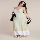 Contrast Hem Sweater Dress image number null