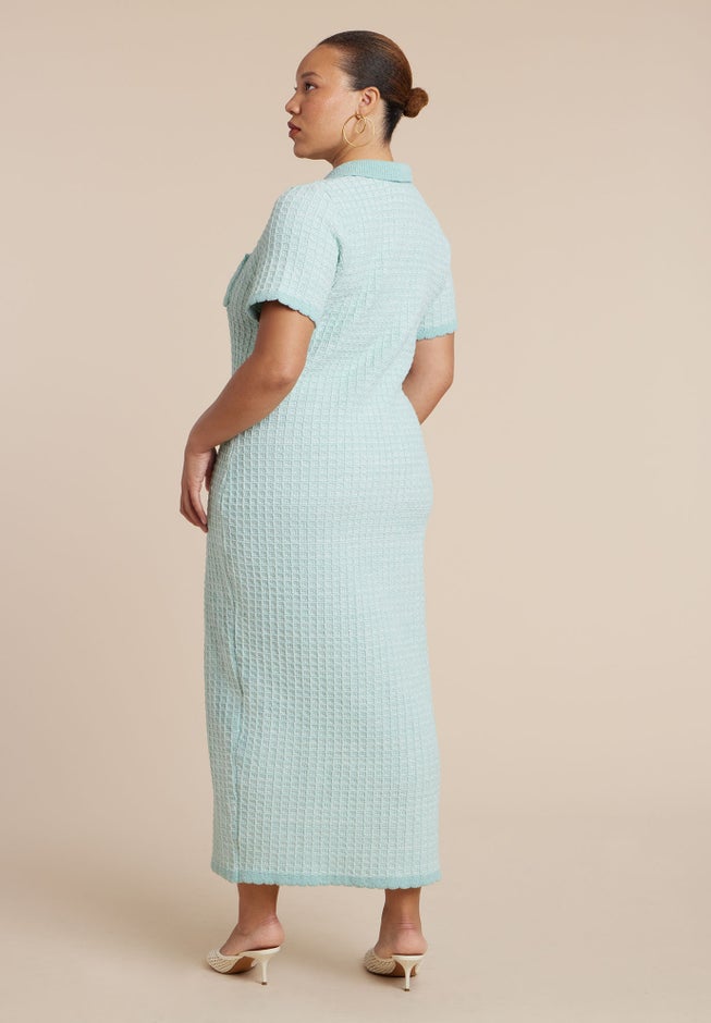 Stitch Detail Sweater Dress image number 2