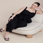 Peplum Barrel Leg Jumpsuit image number null