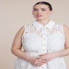 Lace Dress With Buttons & Collar image number null