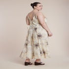 Printed Tie Straps Maxi Dress image number null