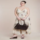 Printed Tie Straps Maxi Dress image number null