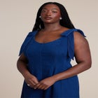 Denim Trumpet Dress image number null