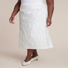 Floral Jacquard A Line Skirt image number null