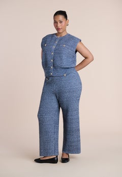 Tweed Effect Sweater Pant