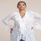 Lace Ruffle Duster image number null