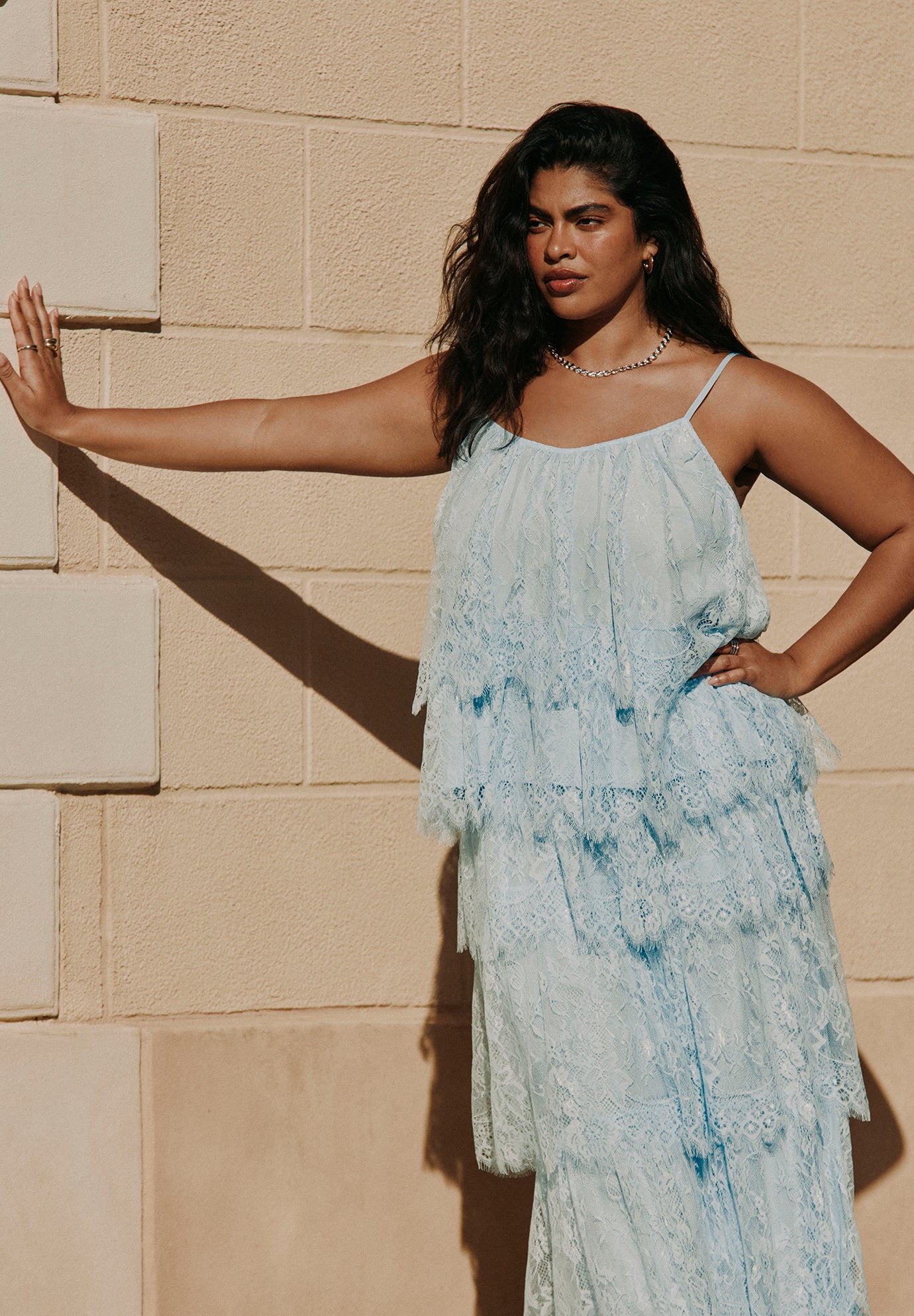 Asym Lace Babydoll Top image number 0