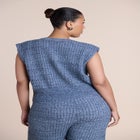 Button Detail Knit Vest image number 1