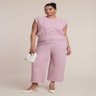 Button Detail Knit Vest image number null