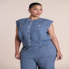Button Detail Knit Vest image number 0