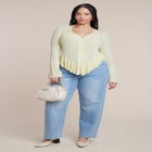 Ruffle Cardigan image number null