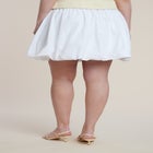 Striped Bubble Mini Skirt image number null