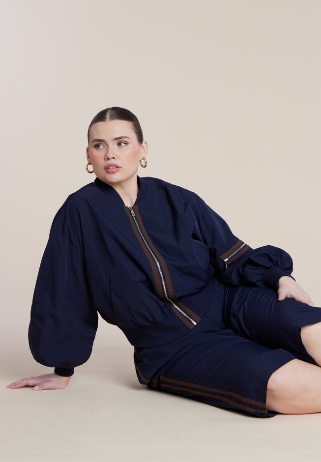 Nylon Track Jacket image number 3