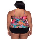 Ronnie Two Tier Ruffle Tankini Swimsuit Top image number null