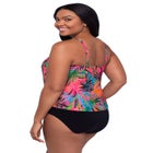 Ronnie Two Tier Ruffle Tankini Swimsuit Top image number null