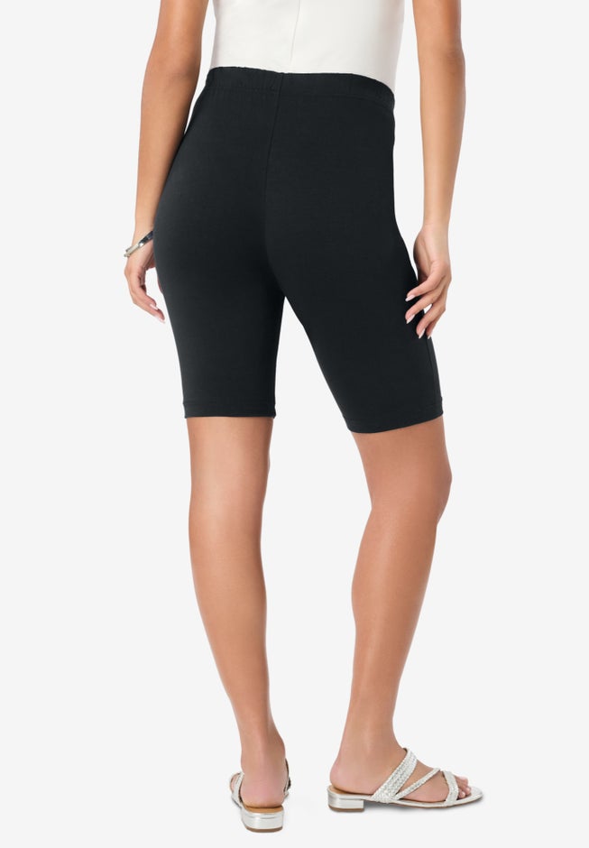 Plus Size Everyday Essential Stretch Bike Shorts image number 1