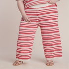 Pointelle Stripe Sweater Pant image number null