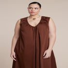 Shirred Neckline Tank Dress image number null