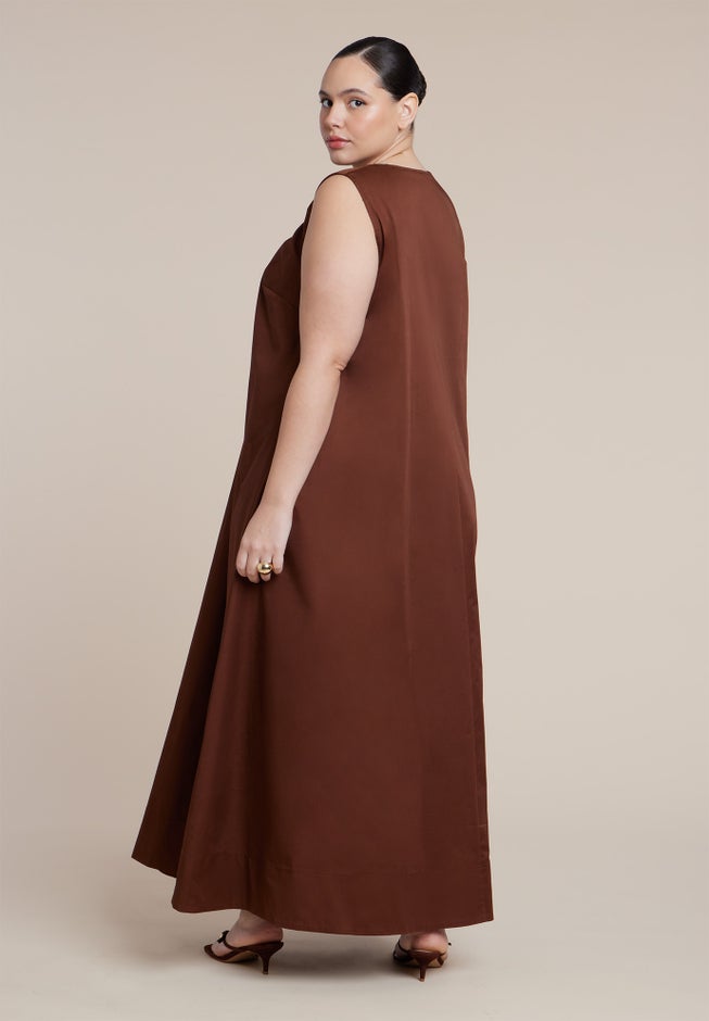 Shirred Neckline Tank Dress image number 5