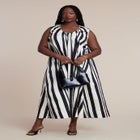 Shirred Neckline Tank Dress image number null