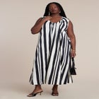 Shirred Neckline Tank Dress image number null