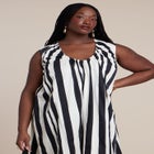 Shirred Neckline Tank Dress image number null