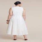 Zipper Detail Linen Maxi Dress image number null