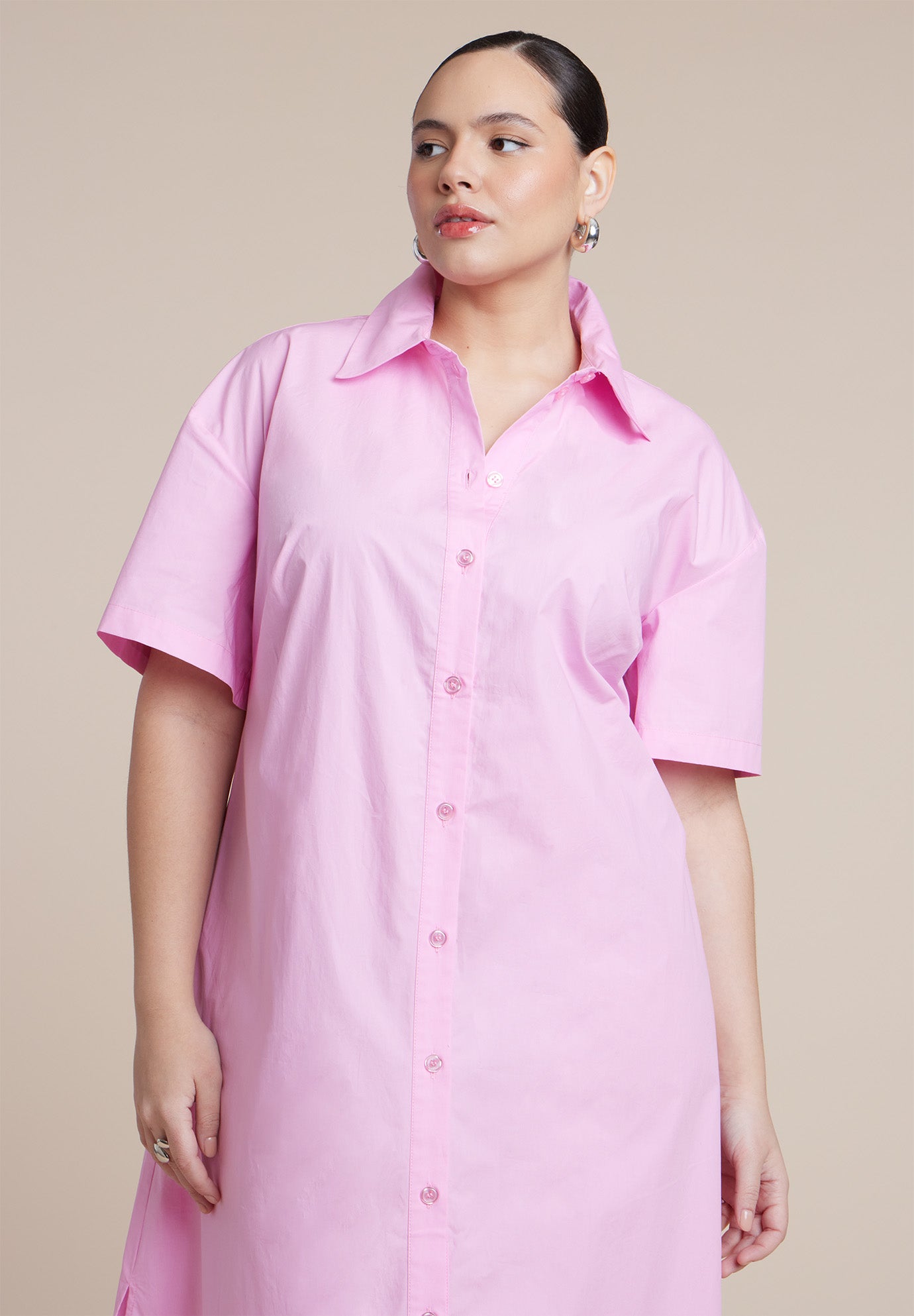 Short Sleeve Maxi Shirt Dress image number 2