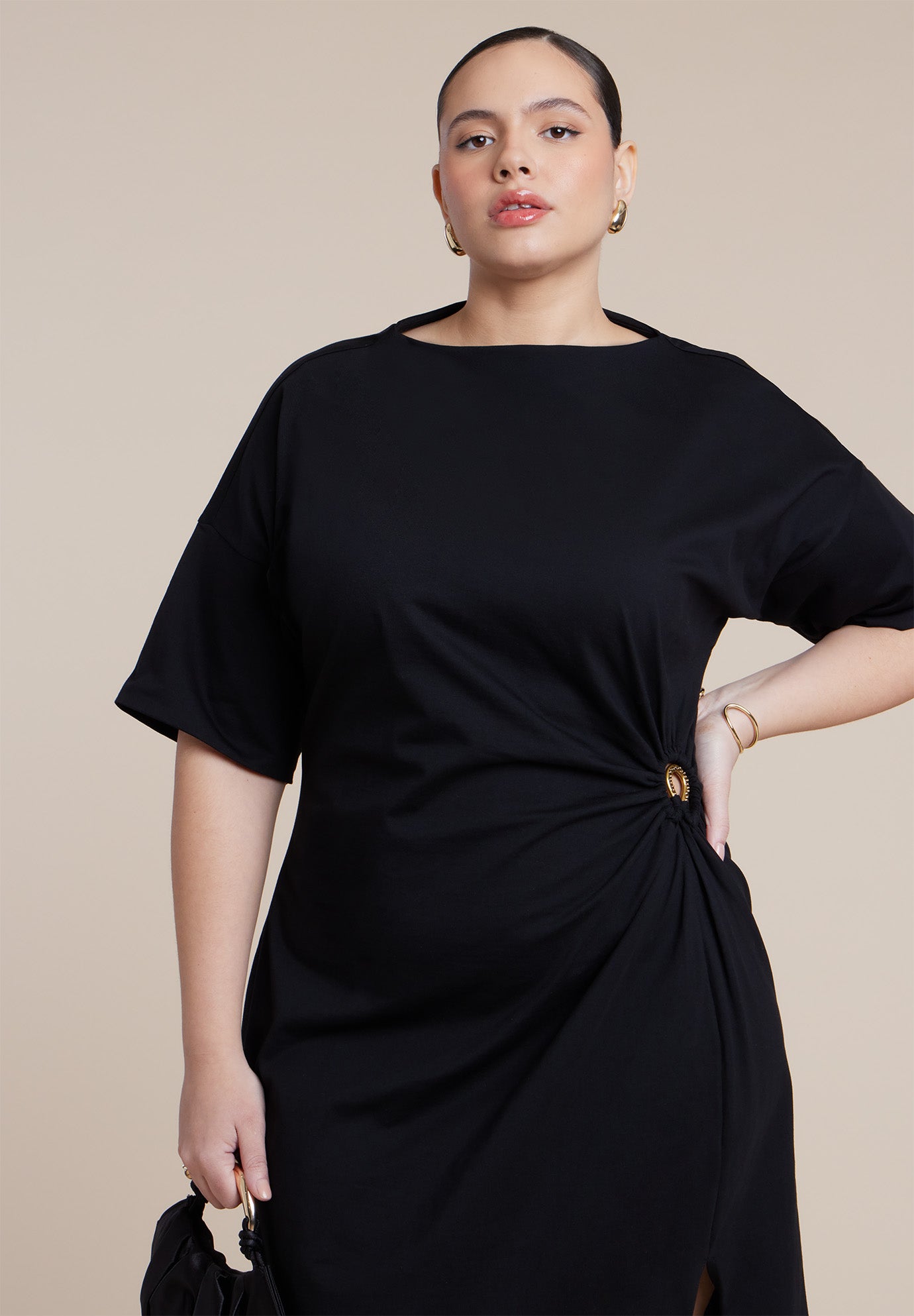 Relaxed Maxi Dress With O Ring image number 2