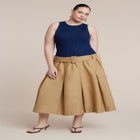 Combo Dress With Belt image number null