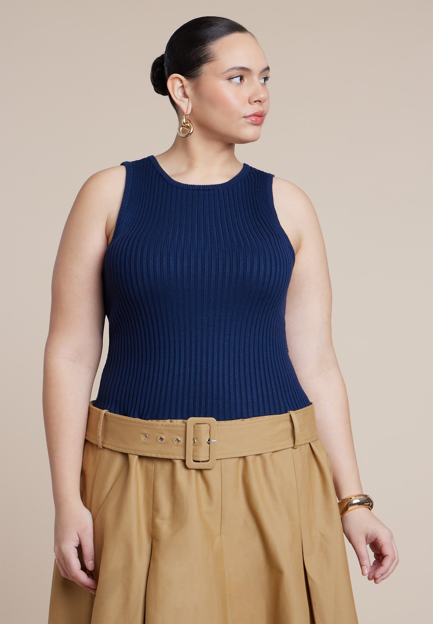 Combo Dress With Belt image number 2