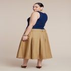 Combo Dress With Belt image number null