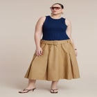 Combo Dress With Belt image number null