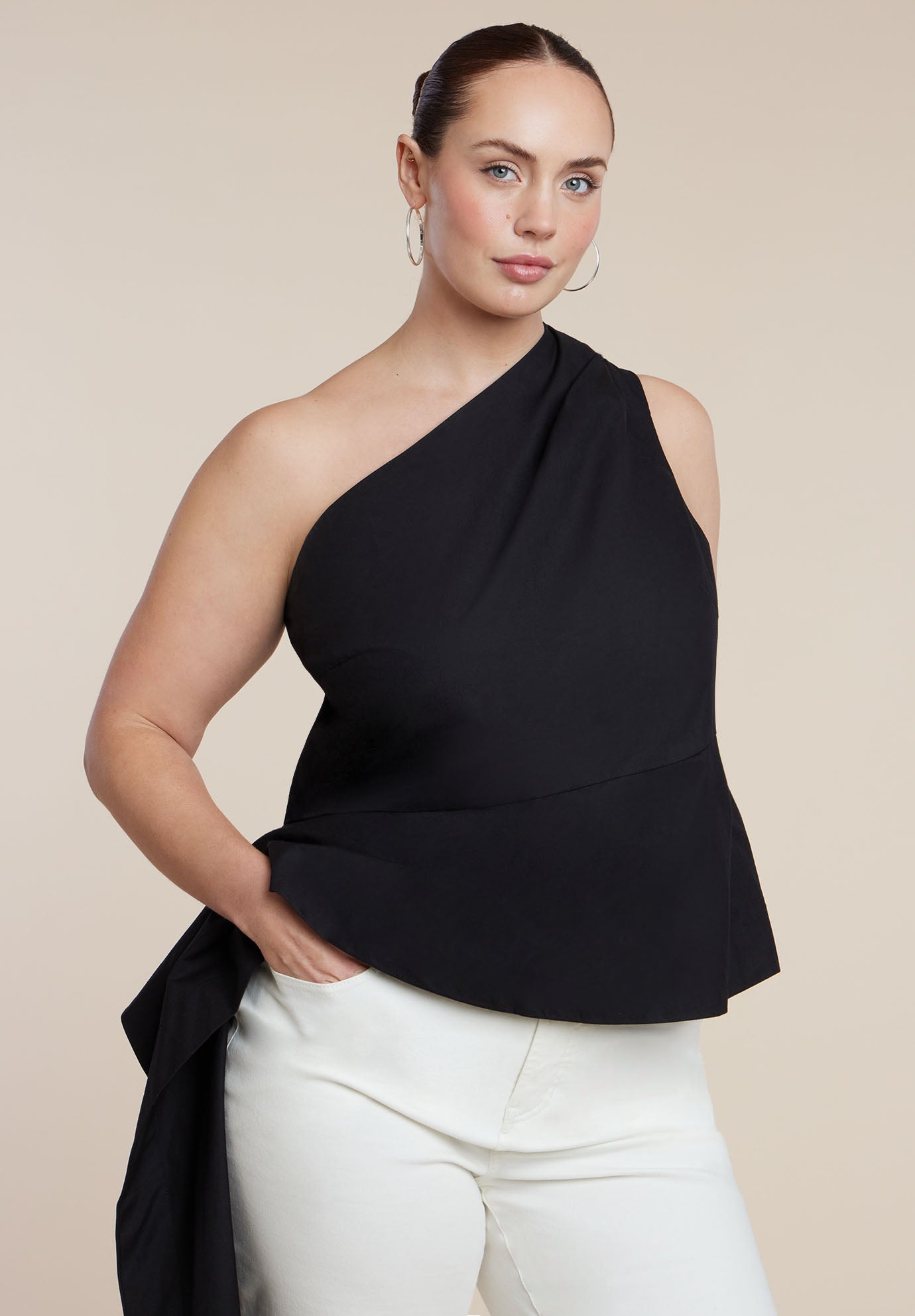 Asymmetrical Top With Flounce image number 0